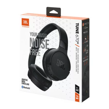 Auscultadores JBL Bluetooth - Preto - T670NCBLK|JBL|6925281973208