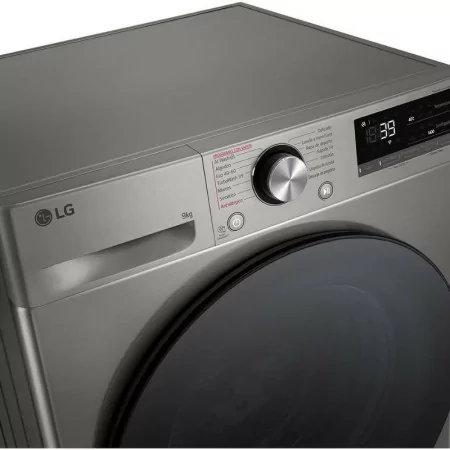 Máquina de Lavar Roupa LG - 9Kg - 1400RPM - Classe A - Platinum Silver - F4WR709SGS