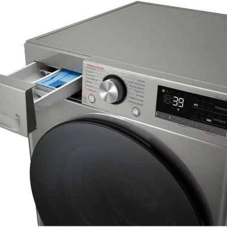 LG Washing Machine - 9Kg - 1400RPM - Class A - Platinum Silver - F4WR709SGS