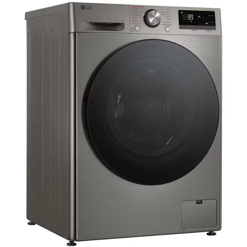 Máquina de Lavar Roupa LG - 9Kg - 1400RPM - Classe A - Platinum Silver - F4WR709SGS