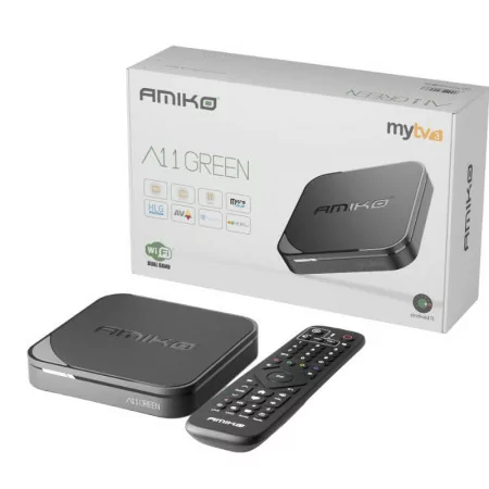 Amiko A11 Green - 2GB/16GB - Android 11 - Box IPTV - MyTV 3 - Dual-Band|Amiko|5999883027875