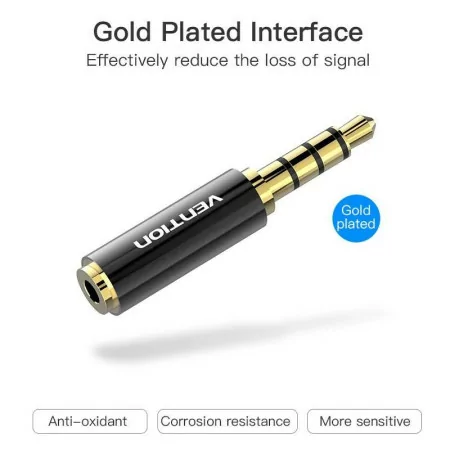 Adaptador Conversor Vention - Jack 3.5mm para Jack 2.5mm - BFBB0|Vention|6922794735095