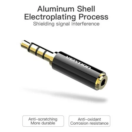 Adaptador Conversor Vention - Jack 3.5mm para Jack 2.5mm - BFBB0|Vention|6922794735095