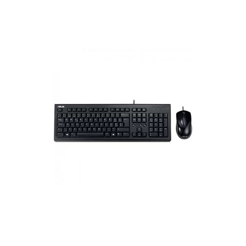 Teclado+Rato Asus U2000 c/fiosBlack USB - U2000