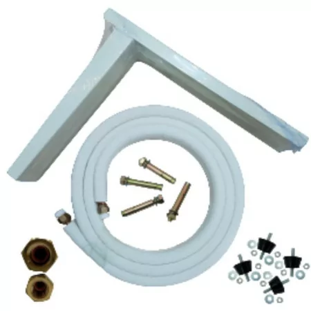 Kit de Instalação de Aire Acondicionado HTW - (5M, 1/4" - 1/2") + Esquadro + SilentBlock + TAC