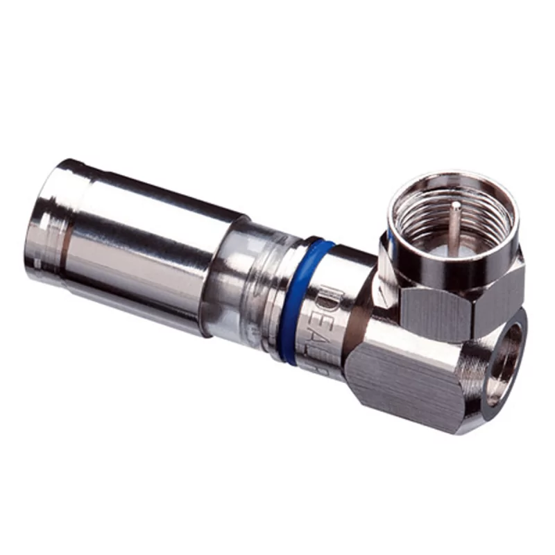 F Type Connector 90º Compression RG6 FCM F Type Connector 90º Compression RG6 FCM