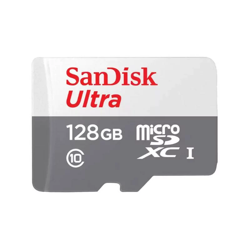 Cartão de Memória SanDisk Ultra 128GB - MicroSD HC com Adaptador - Classe 10 - 100MB/s Cartão de Memória SanDisk Ultra 128GB - MicroSD HC com Adaptador - Classe 10 - 100MB/s