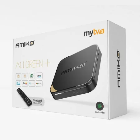 Amiko A11 Green+ BT - Box Android TV - 2GB/16GB - MyTV 3