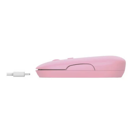 Trust Puck Mouse - 1600 DPI - Wireless - Pink
