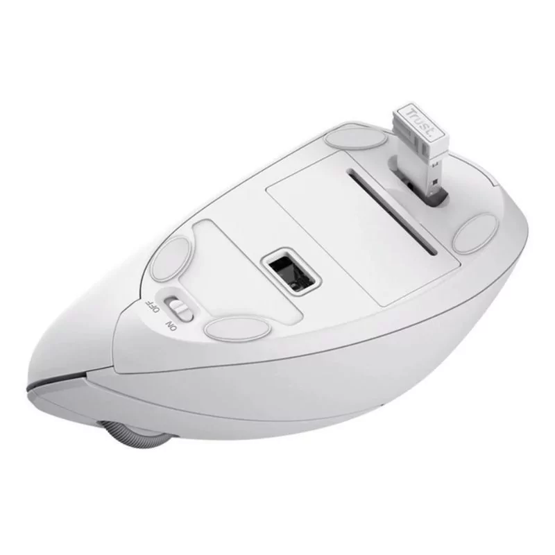 Trust Verto Ergonomic Mouse - 1600 DPI - White