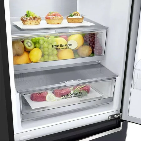 Frigorífico Combinado LG - 341L - Preto - GBB71MCVGN|LG|8806084123138