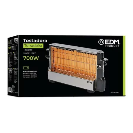 Torradeira vertical 700w 28x9x18cm edm