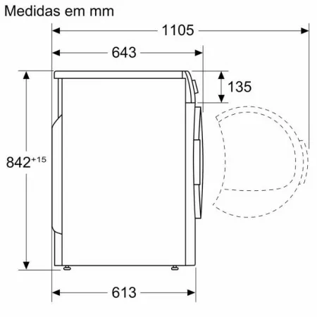 Maquina de Secar Roupa Balay 8KG - 3SC386B