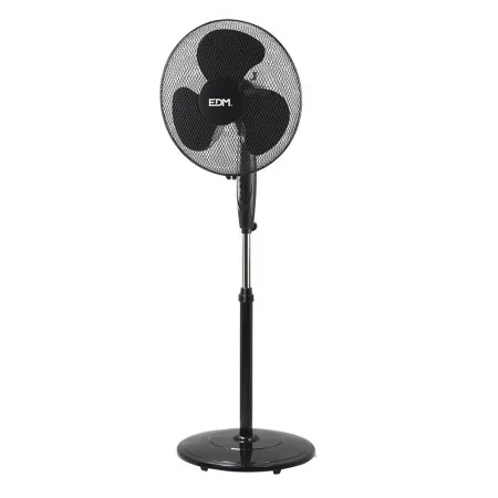 Ventilador de Pie 110-130cm EDM - Negro - 45W