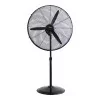 EDM Industrial Standing Fan - 117/156cm - Circular Base - 180W - Black