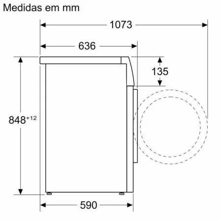 Máquina De Lavar Roupa Balay - 9Kg 1400RPM Branco | 3TS395BS|Balay|4242006314699