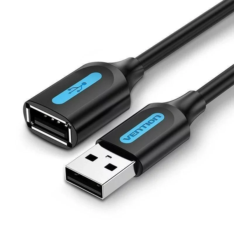 Extensor de Cabo USB 2.0 Vention CBIBJ / USB Macho - USB Fêmea / 480Mbps/ 5M / Preto|Vention|6922794748538 Extensor de Cabo USB 2.0 Vention CBIBJ / USB Macho - USB Fêmea / 480Mbps/ 5M / Preto|Vention|6922794748538