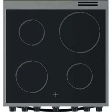 Indesit Electric Stove - 4 Burners - 69L - Stainless Steel - IS67V5PHX/E