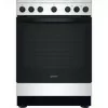 Indesit Electric Stove - 4 Burners - 69L - Stainless Steel - IS67V5PHX/E