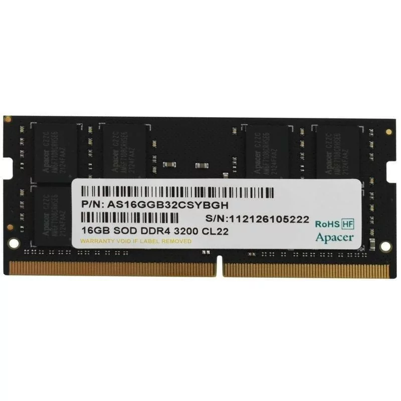 Memória RAM Apacer 16GB DDR4-3200 - CL22|Apacer|0807486506657