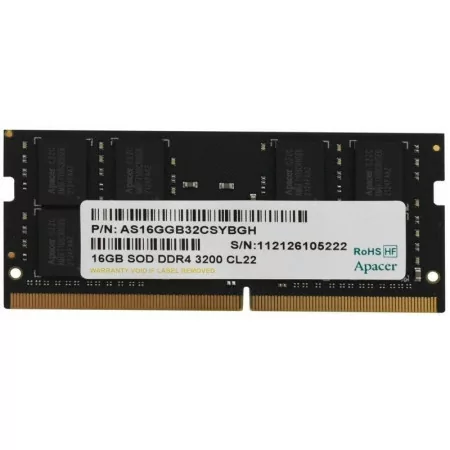 Memória RAM Apacer 16GB DDR4-3200 - CL22|Apacer|0807486506657