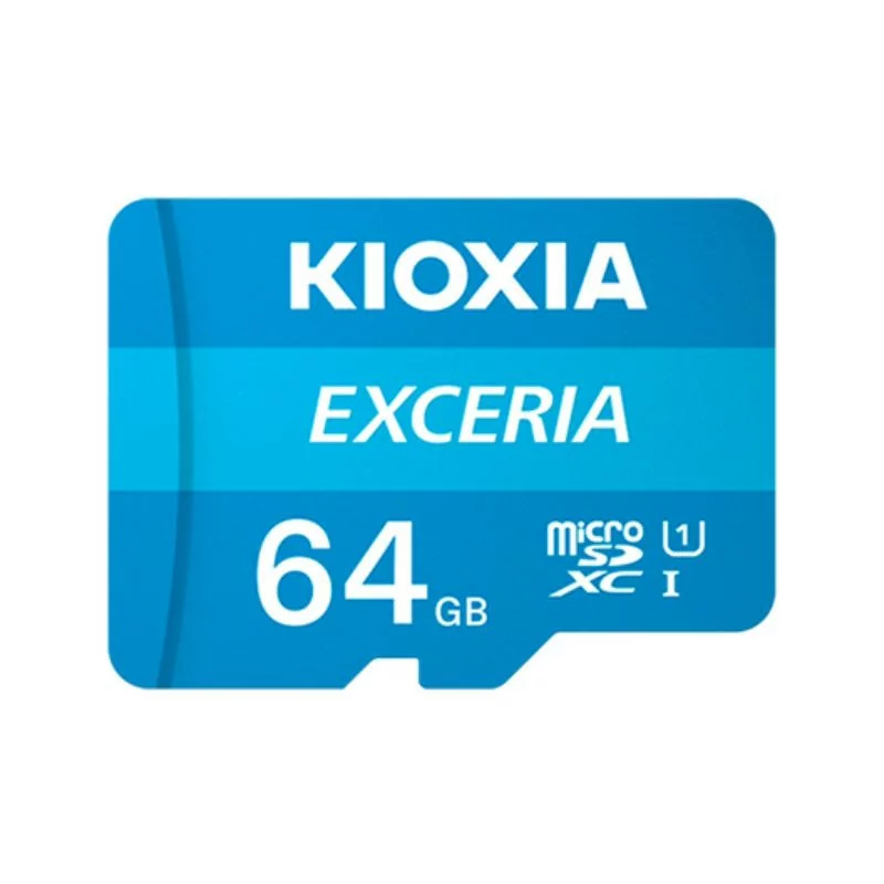 Kioxia MicroSD Memory Card - Exceria 64GB - W/ Adapter Kioxia MicroSD Memory Card - Exceria 64GB - W/ Adapter