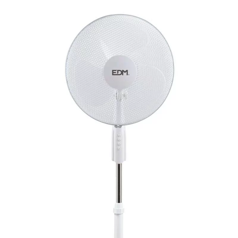 Standing Fan 110-130cm EDM - White - 50W