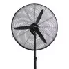EDM Industrial Standing Fan - 117/156cm - Circular Base - 180W - Black