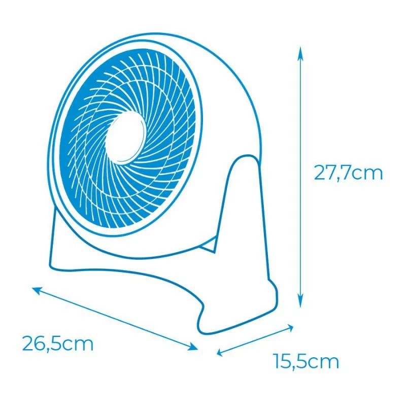 Ventoinha de Chão EDM - 50W - Branco