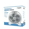 EDM Floor Fan - Box Fan - 45W - White/Gray