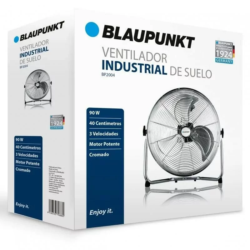 Blaupunkt bp2004 floor fan - 90W - 3 blades 40cm - 3 speeds