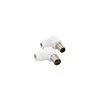 IEC Male Plug - Angular - White