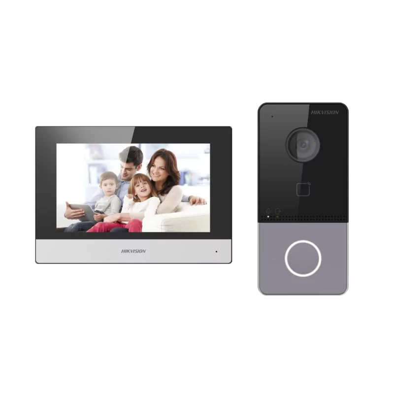 Hikvision DS-KIS603-P(C) Video Intercom Kit - (IP PoE - 2MP HD camera - 7' Touch Screen) Hikvision DS-KIS603-P(C) Video Intercom Kit - (IP PoE - 2MP HD camera - 7' Touch Screen)