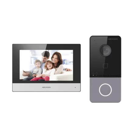 Hikvision DS-KIS603-P(C) Video Intercom Kit - (IP PoE - 2MP HD camera - 7' Touch Screen)