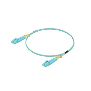 Cabo de Fibra Ótica Ubiquiti UniFi - 1M - LC OM3 - Aqua - UOC-1