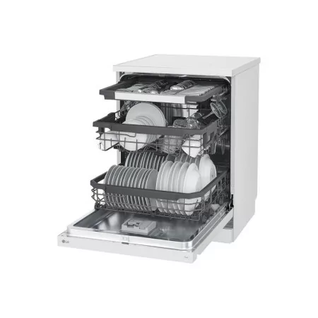 LG Dishwasher - 14 Place Settings - White - DF355FW