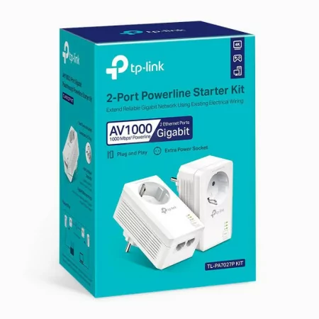 TP-Link Powerline - TL-PA7027P KIT - (1000Mbps - Range 300m - Pack of 2)
