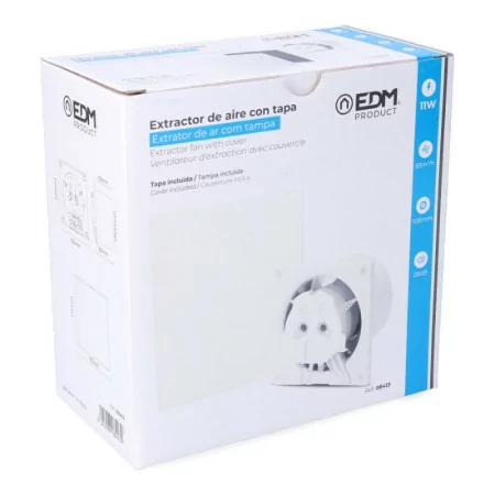 Extrator de Ar Con Plafond Blanco 11W Ø10cm EDM