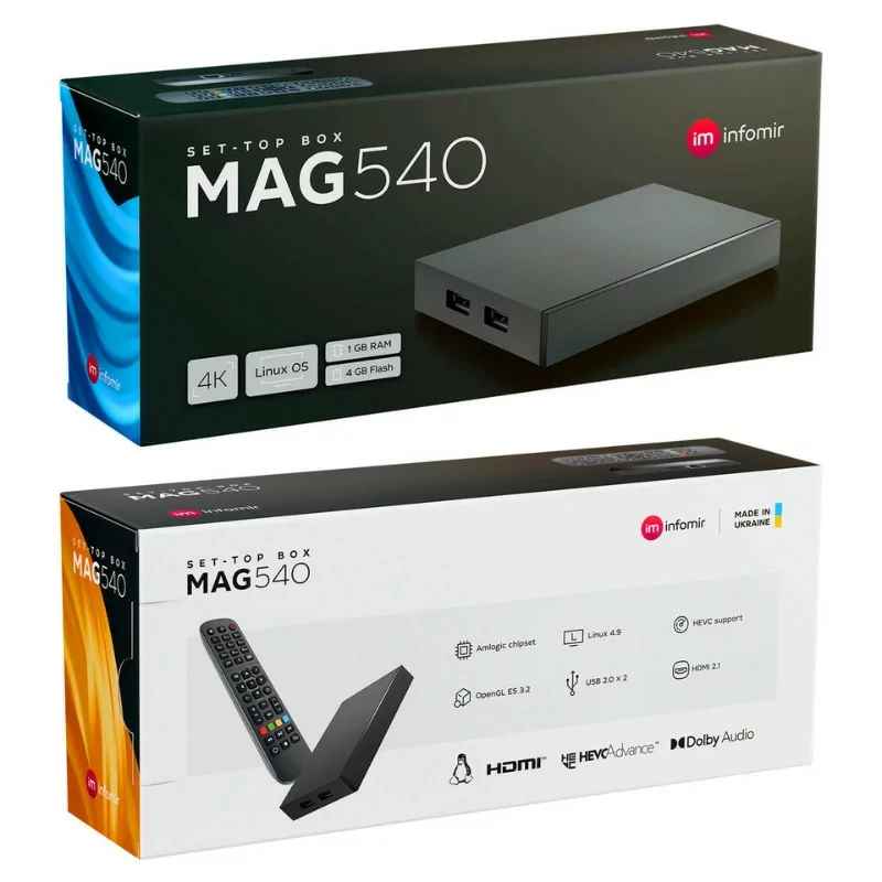 Mag 540 - IPTV Box - Linux 4K