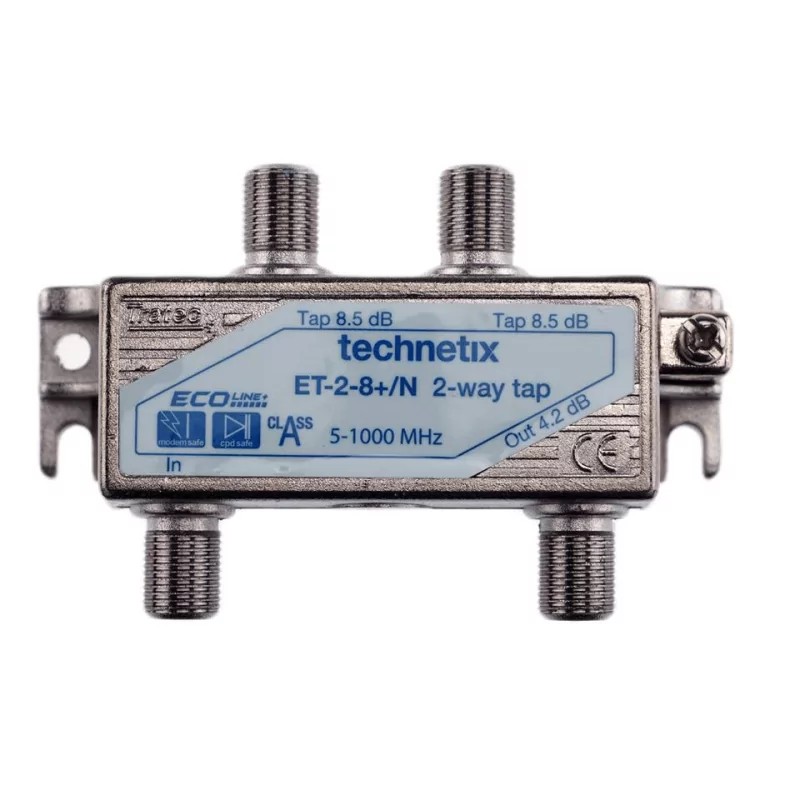 Derivador Dig. 2 vias 8 dB, Technetix - ET-2-8+/N Derivador Dig. 2 vias 8 dB, Technetix - ET-2-8+/N