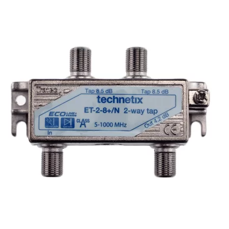 Derivador Dig. 2 vias 8 dB, Technetix - ET-2-8+/N