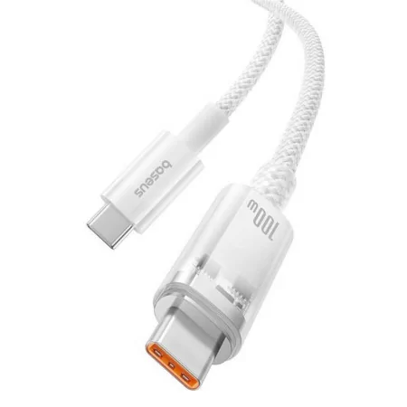 Cabo USB-C Baseus Explorer Series PD 100W 1m Branco|Baseus|6932172642822