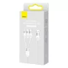 Cabo Baseus - (USB-A p/ USB-C - MicroUSB - Lightning) - 1.2M - Branco|Baseus|6932172622299
