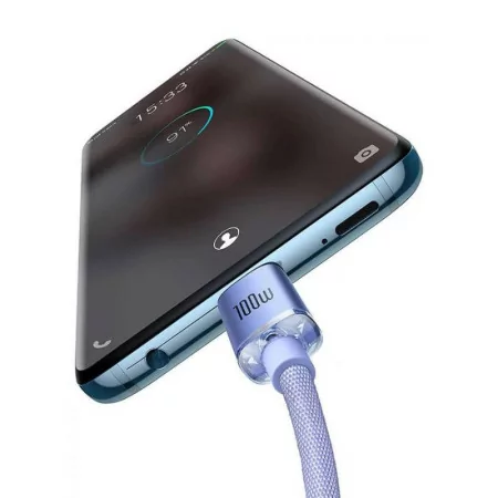 Cabo Baseus - USB-C - 100W - 1.2M - Lilás|Baseus|6932172602888