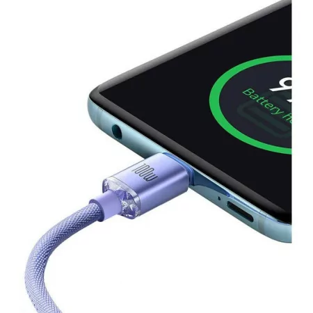 Cabo Baseus - USB-C - 100W - 1.2M - Lilás|Baseus|6932172602888