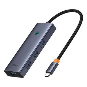 Baseus Flite USB-C Adapter (1xHdmi 4K@30Hz + 4xUsb 3.0) Gray