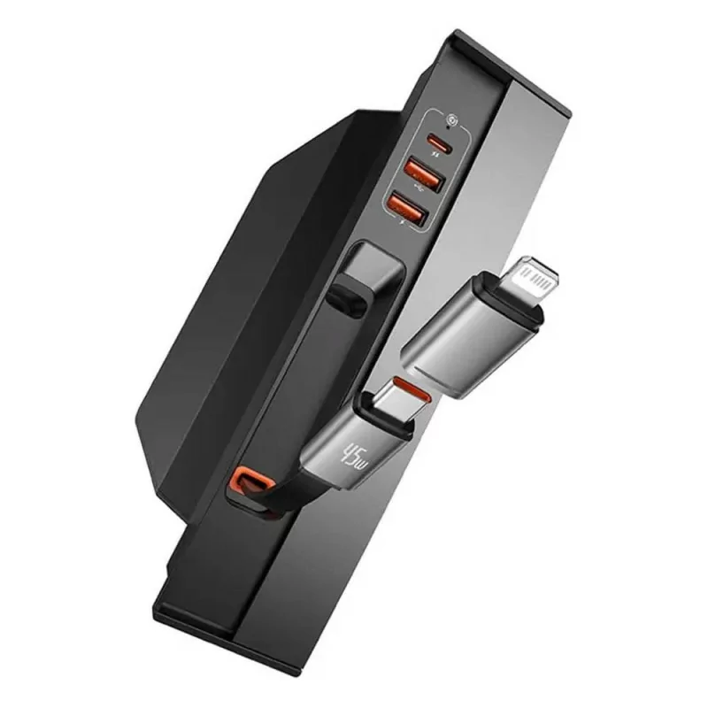 Hub Baseus T-Space p/ Tesla com Cabo USB-C 45W Retrátil|Baseus|6932172633622 Hub Baseus T-Space p/ Tesla com Cabo USB-C 45W Retrátil|Baseus|6932172633622