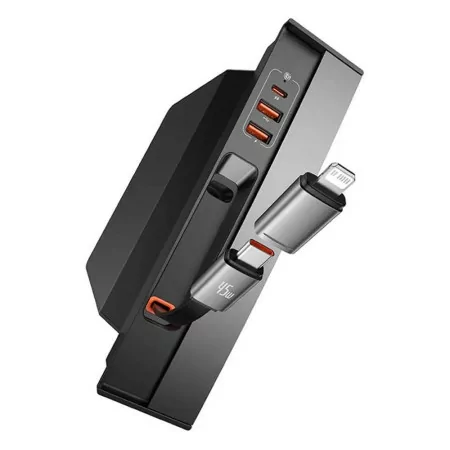 Hub Baseus T-Space p/ Tesla com Cabo USB-C 45W Retrátil|Baseus|6932172633622
