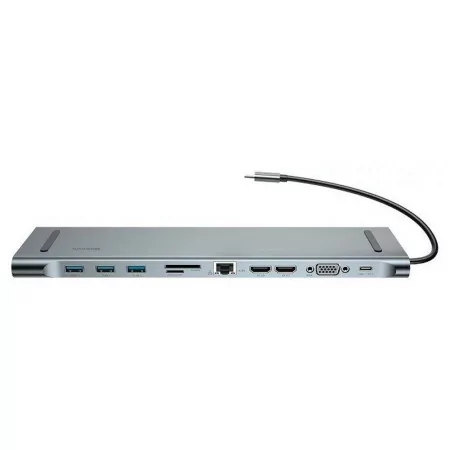 Docking Station Baseus Enjoyment USB-C 10-in-1 Gray