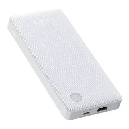 Powerbank Baseus Air Lite 10000mAh 15W + Cabo USB-C 30cm - Branca|Baseus|6932172652609